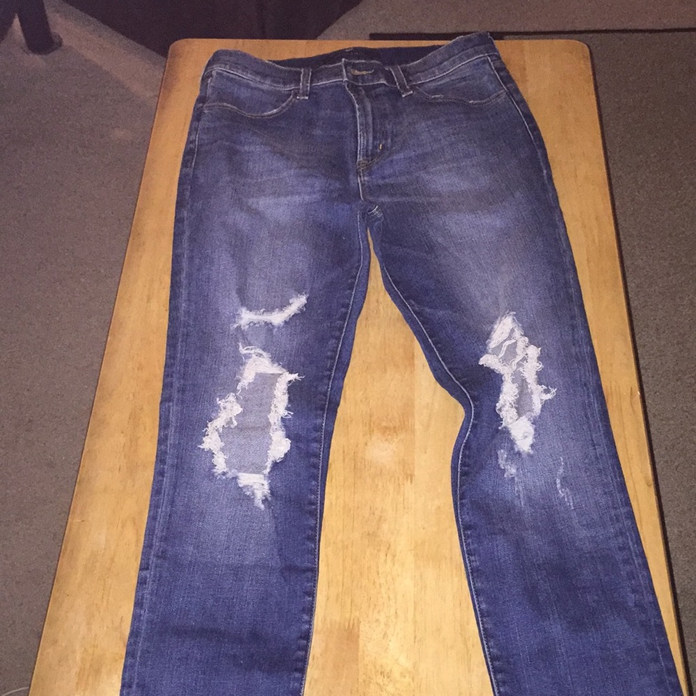 J Brand Distressed skinny jeans